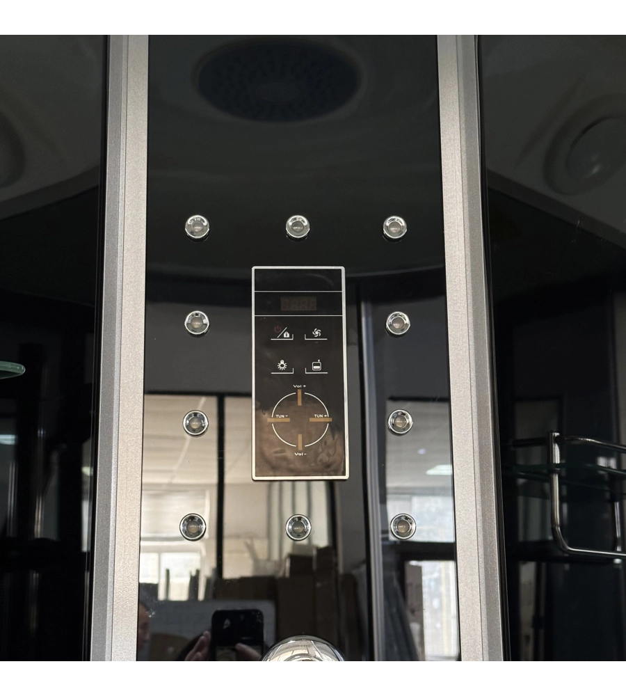 DOCCIA IDROMASSAGGIO DECOR BAGNO "VESTA" CON SEDILE 90x90X215 CM